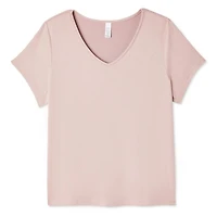 George Plus Women's Short Sleeve V-Neckline Lounge Tee