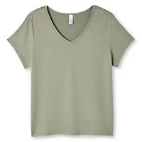 T-shirt de nuit à manches courtes avec encolure en V George Plus pour femmes