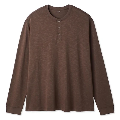 T-shirt henley à manches longues George Plus pour hommes