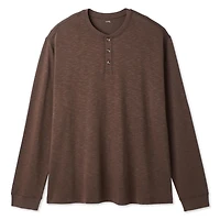 T-shirt henley à manches longues George Plus pour hommes