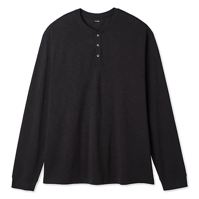T-shirt henley à manches longues George Plus pour hommes