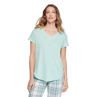T-shirt de nuit avec encolure en V George Plus pour femmes