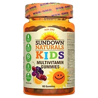 Sundown Naturals Kids Non-GMO Multivitamin Gummies, 60 Gummies