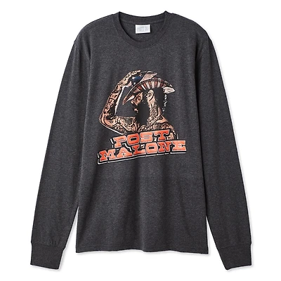 T-shirt à manches longues Post Malone pour hommes