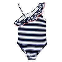 Maillot de bain 1 pièce avec empiècement à volants George pour filles
