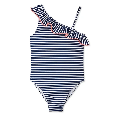 Maillot de bain 1 pièce avec empiècement à volants George pour filles