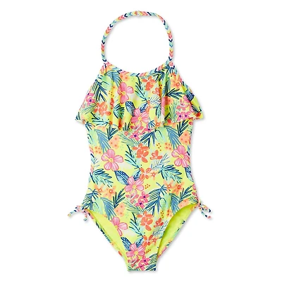 George Girls' 1-Piece Floral Swimsuit