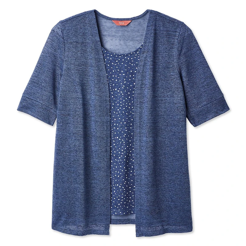 Haut trompe-l’œil en hacci Iyla pour femmes