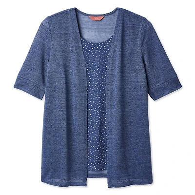 Haut trompe-l’œil en hacci Iyla pour femmes