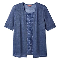 Haut trompe-l’œil en hacci Iyla pour femmes