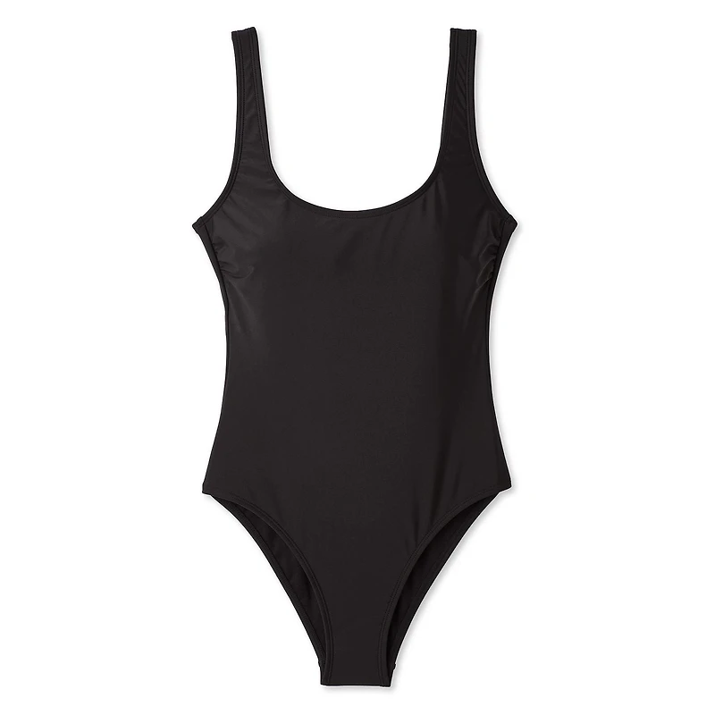 No Boundaries Women's Scoop-Neck One Piece Swimsuit