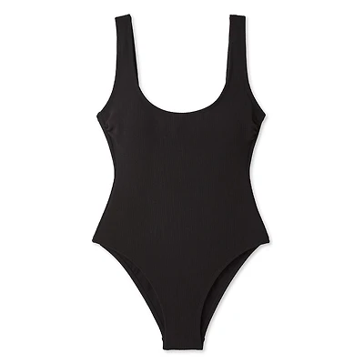 No Boundaries Women's Scoop-Neck One Piece Swimsuit
