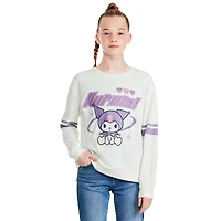 T-shirt à manches longues Kuromi pour filles