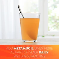 Metamucil, 3 in 1 Psyllium Husk Fibre Powder Supplement for Digestive Health, Orange Flavored, Real Sugar, Smooth Powder, 114 Servings