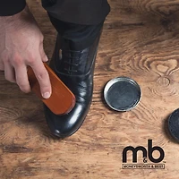 Moneysworth & Best Shoe Shine Deluxe Travel Kit, 8 Piece Set, Black & Brown Shoe Polish 70g