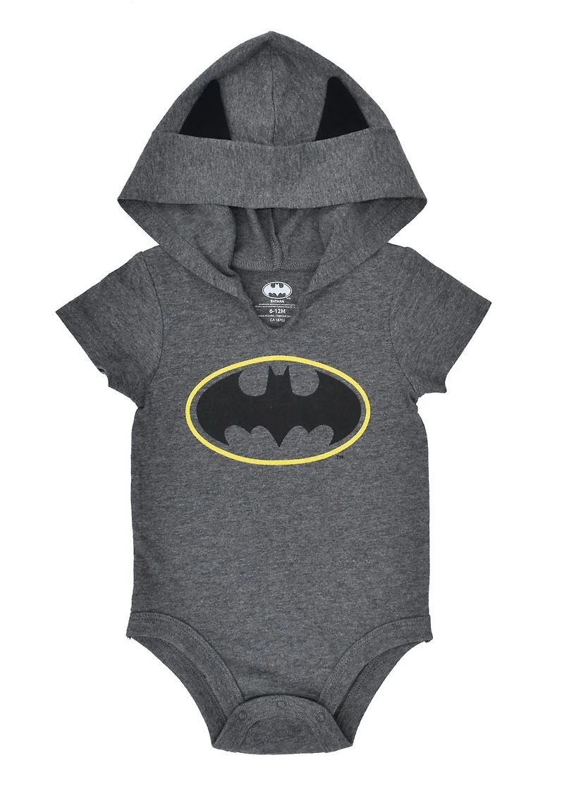 Warner Brothers Batman Hooded Bodysuit for Boys
