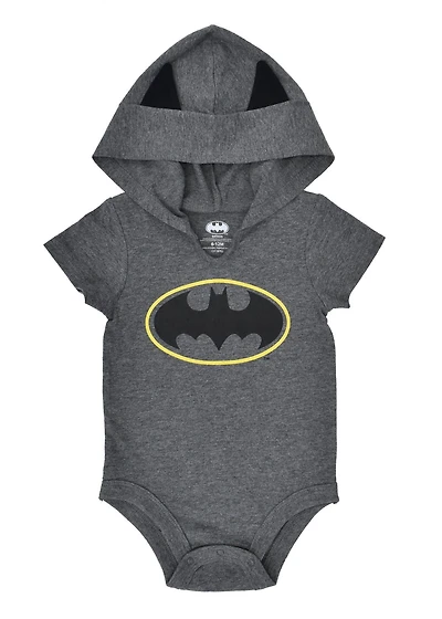 Warner Brothers Batman Hooded Bodysuit for Boys