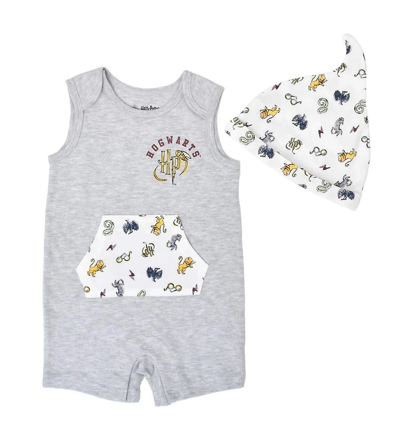 Warner Brothers Harry Potter Romper with Hat Set for Boys