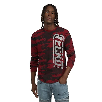 ECKO UNLTD - Pull thermique Camo à col ras du cou pour hommes