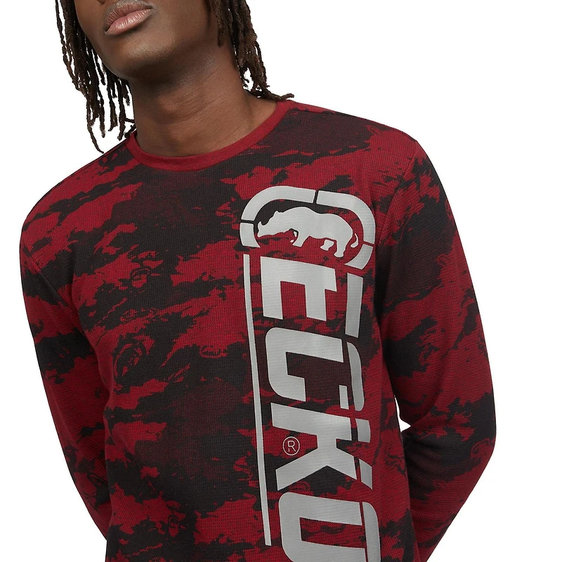 ECKO UNLTD - Pull thermique Camo à col ras du cou pour hommes