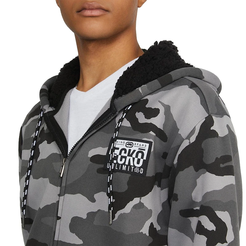 ECKO UNLTD Nomad - Sweat à capuche zippé en Sherpa