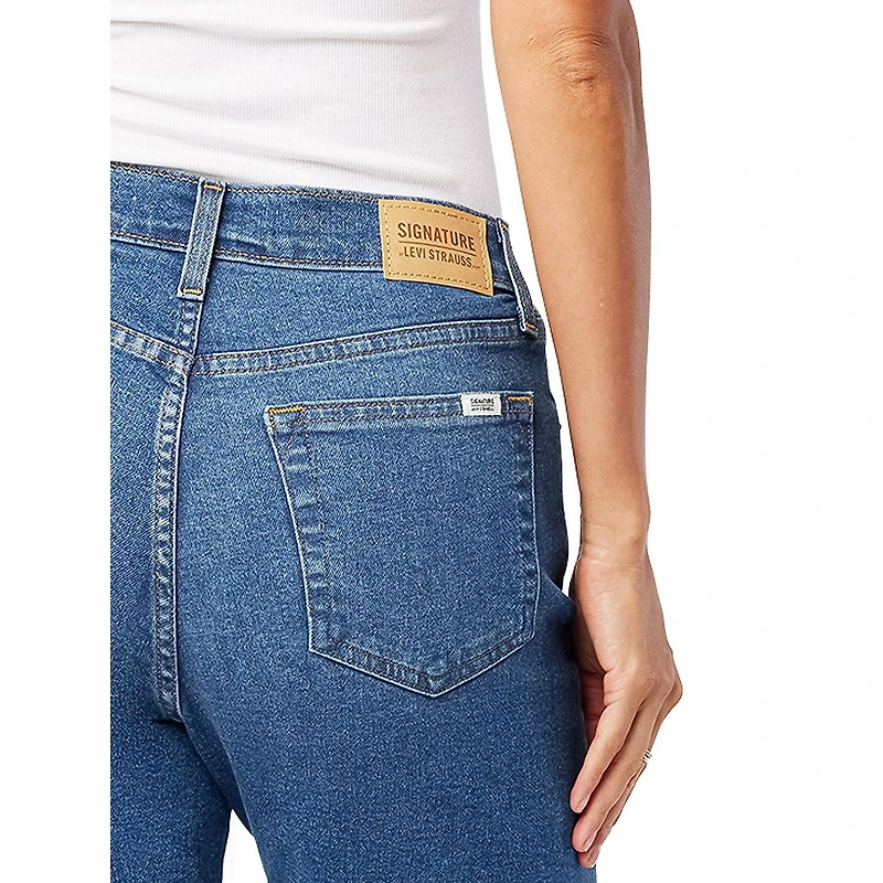 Levi Strauss Signature.MD Bermuda taille haute d’époque pour femme