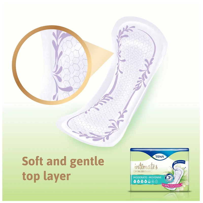 TENA Intimates Extra Coverage Moderate Incontinence Pads 60 Count
