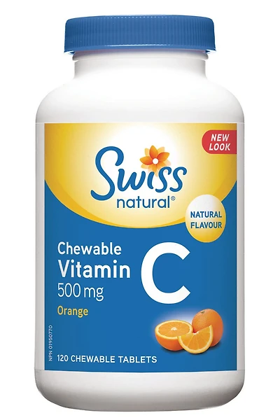 Swiss Natural Vitamin C 500mg Chewable Tablet (orange)
