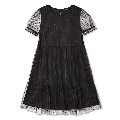 George Girls' Tiered Mesh Dress
