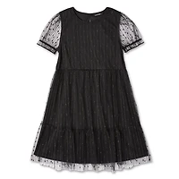 George Girls' Tiered Mesh Dress