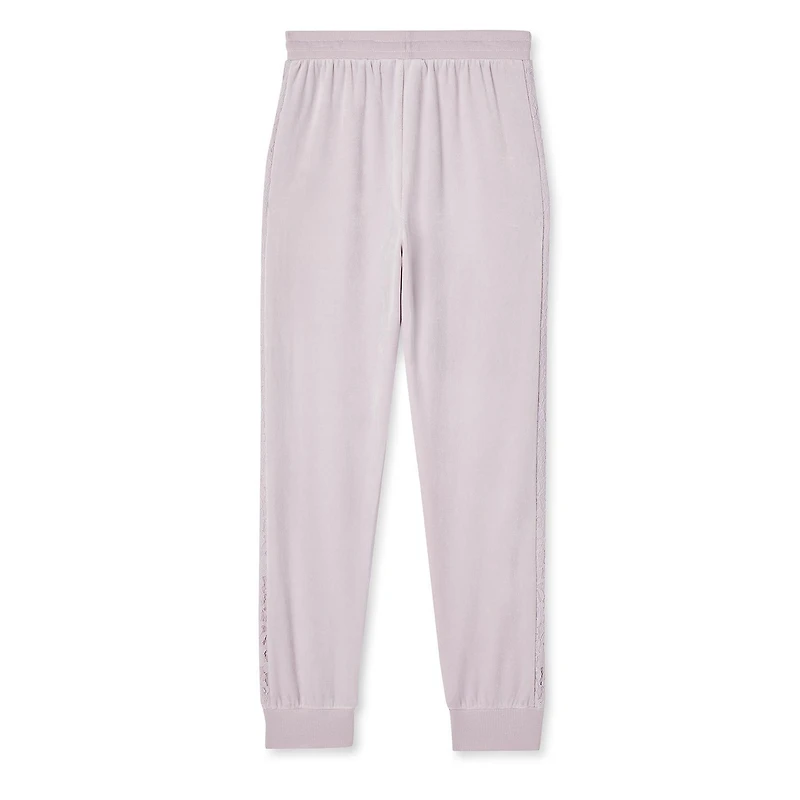Jogger en velours avec dentelle George pour filles