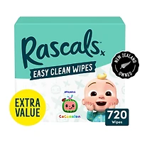 Les lingettes Rascals Easy Clean CoComelon 720pc