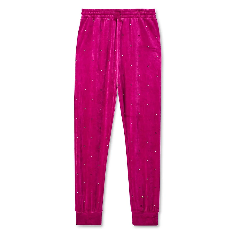 Jogger en velours avec pierres George pour filles