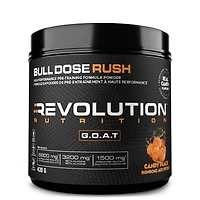 Revolution Nutrition, Bull Dose Rush, Pre Workout Powder, Citrulline Malate, Helps Improve Focus, For Men & Women, Supports Pumps & Strength, 438g, Candy Peach (33 Servings)