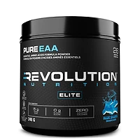 Revolution Nutrition Pure EAA Powder, Essential Amino Acids for Post Workout Recovery,  Gluten Free, Zero Calorie, Zero Sugar,with Electrolytes, 5g EAAs per Serving, Blue Sharks, 240g (26 Servings)