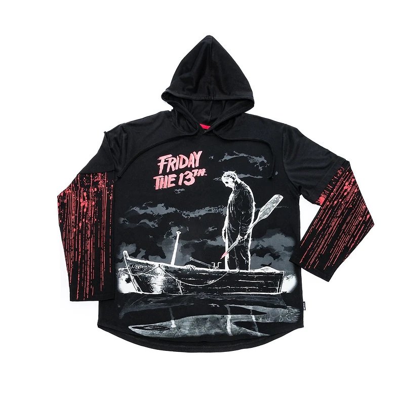 Friday The 13th Sweat à capuche à manches longues pour homme