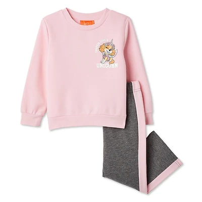 Nickelodeon Toddler Girls' Paw Patrol Sweatshirt 2-Piece Set