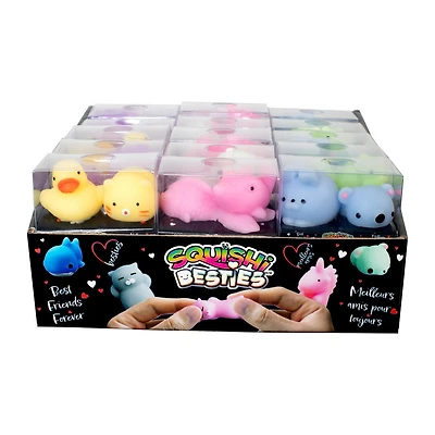 SQUISHI BESTIES Jouet Fidget 2pc, Incredible Novelties