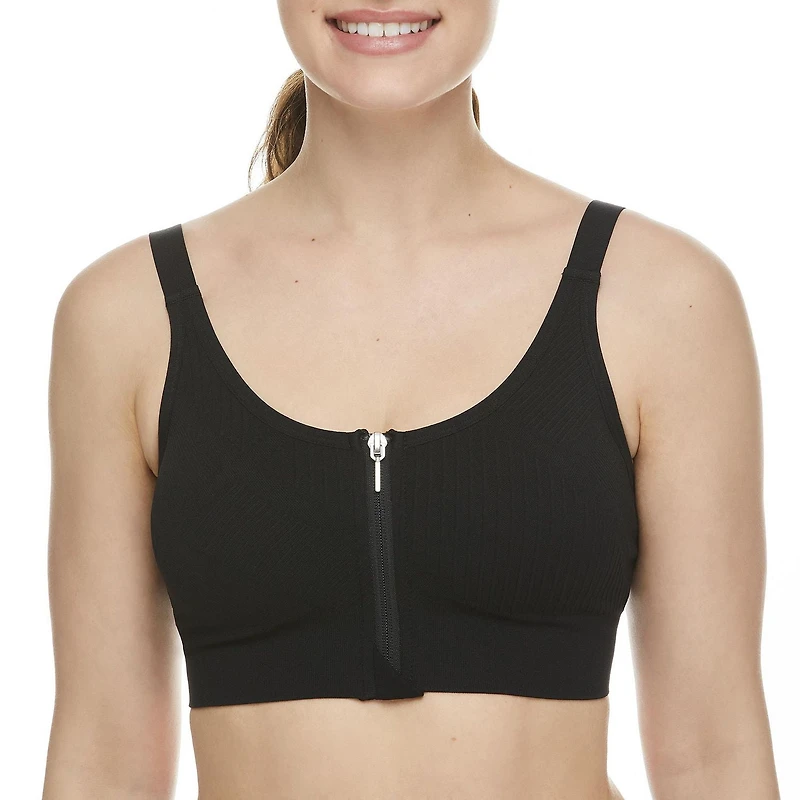 Soutien-gorge avec fermeture éclair Athletic Works pour femmes