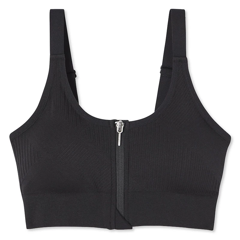 Soutien-gorge avec fermeture éclair Athletic Works pour femmes