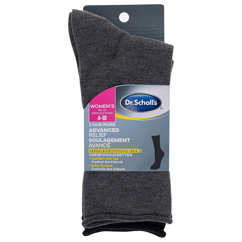 Dr. Scholl's Soulagement Avancé Décontractées - 2 Paires Chaussettes