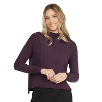 Mexx Women’s Mock Neck Sweater with High Low Hem