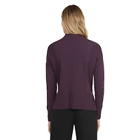 Mexx Women’s Mock Neck Sweater with High Low Hem