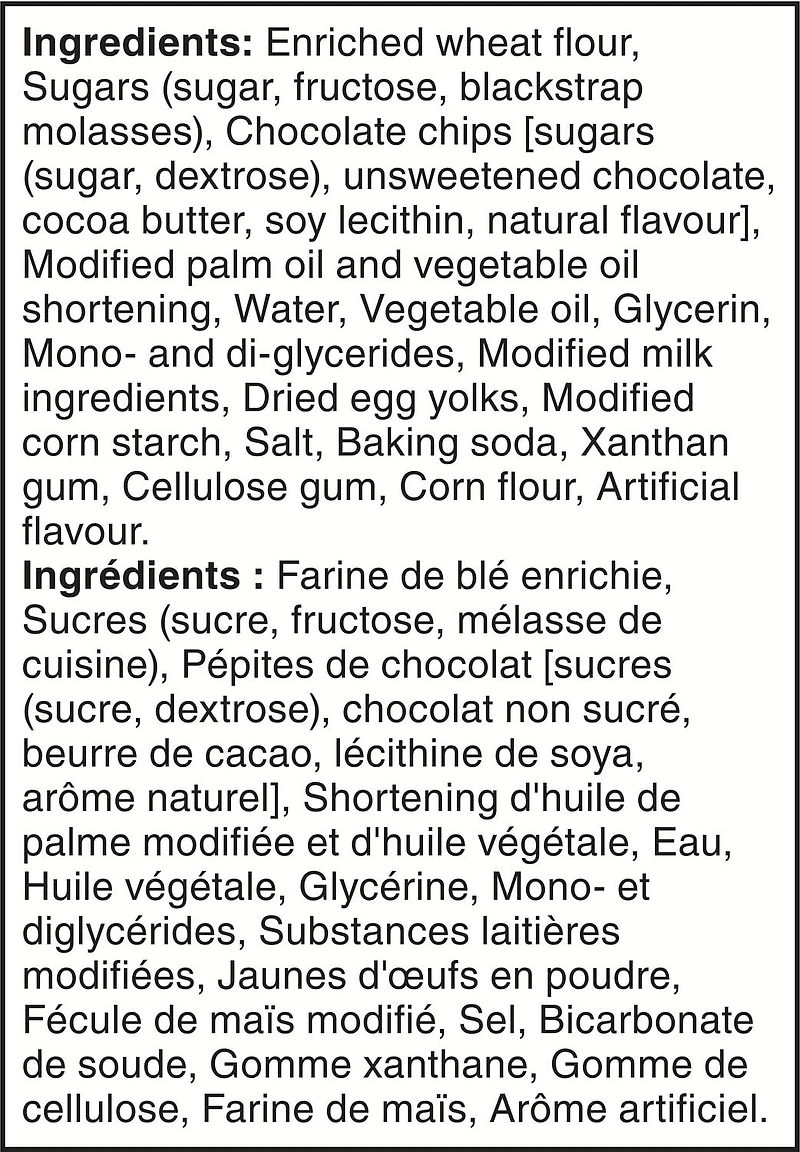 Biscuits aux pépites de chocolat Little BitesMC de Sara LeeMD