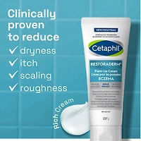 Cetaphil Restoraderm Flare-Up Cream, 48 Hour Hydration For Dry and Eczema Prone Skin, Fragrance Free, Dermatologist Tested