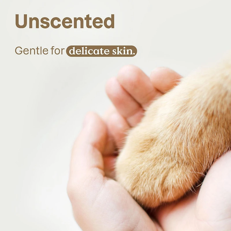 ATTITUDE Furry Friends, Lingettes, Nettoyantes et Désodorisantes, Sans Odeur, Soins pour animaux, Lingettes pour chiens, Lingettes pour chats, 72 lingettes