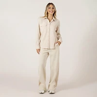 Bloom Girl Chemise à manches longues boutonnée, texture gaufrée