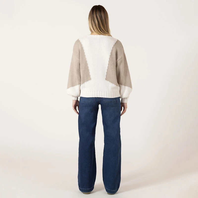 Bloom Girl bomber sleeve sweater