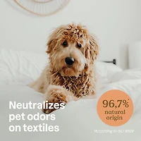 ATTITUDE Furry Friends, Désodorisant Textile, Lavande, Produits nettoyants pour animaux, Taches et odeurs, 473 mL