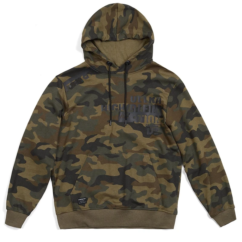 Chandail manches longues à capuchon Dark Black pour hommes